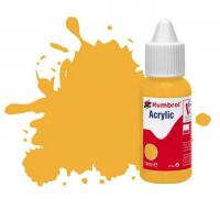DB0154 Humbrol 14mls Acrylic No 154 Insignia Yellow - Matt